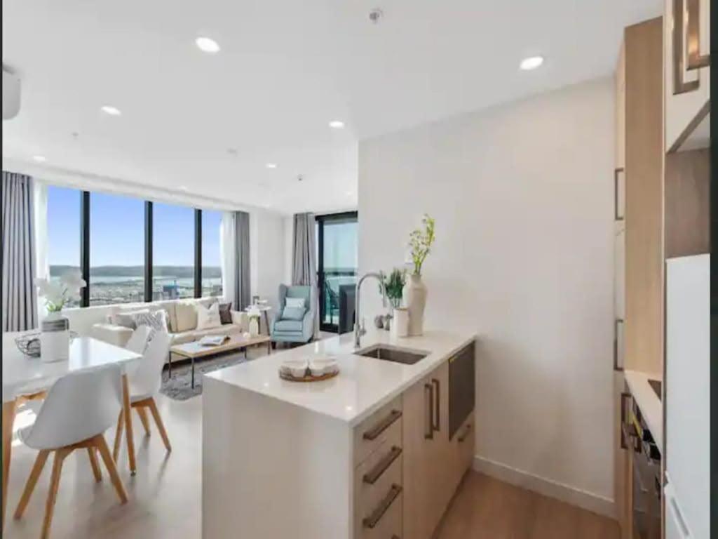 오클랜드 Just Opposite To Sky Tower , 2 Bed 2 Bath In Cbd 아파트 외부 사진