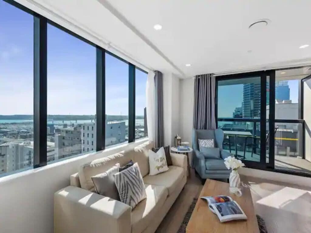 오클랜드 Just Opposite To Sky Tower , 2 Bed 2 Bath In Cbd 아파트 외부 사진