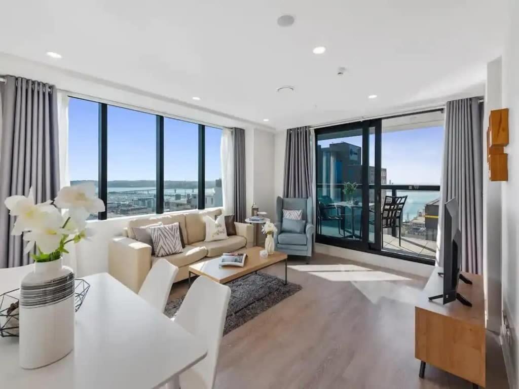 오클랜드 Just Opposite To Sky Tower , 2 Bed 2 Bath In Cbd 아파트 외부 사진